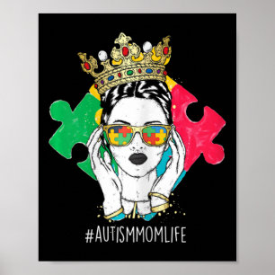 Póster Autismo Madre Madre Mamá Rompe El Cinta Autista De