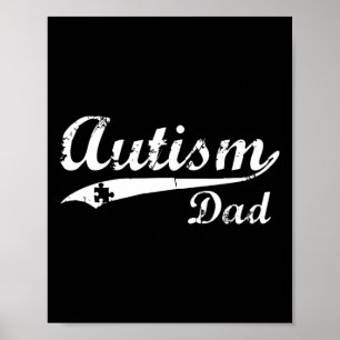 Póster Autismo masculino regalo a papá regalo de autismo