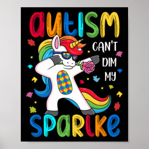 Póster Autismo motivacional Conciencia El autismo no pued