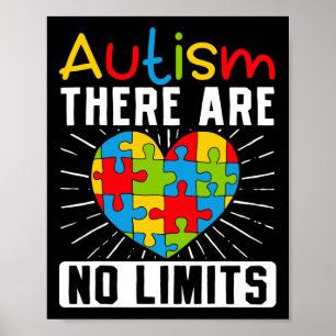 Póster Autismo No Hay Límites Para La Sensibilización