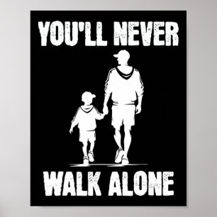 Póster Autismo papá apoya a los padres solos hijos que no
