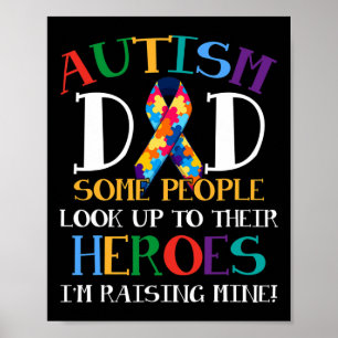 Póster Autismo Papá Rompe El Hijo De La Cinta Es Mi Autis