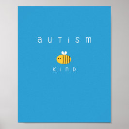 Póster autismo ser Poster de conciencia de la clase y pin