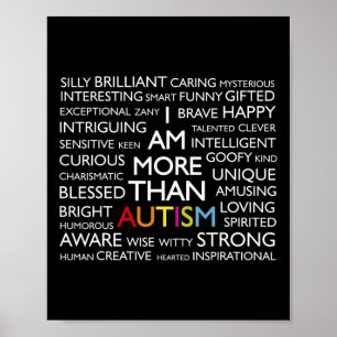 Póster Autismo Soy Más Que Autismo
