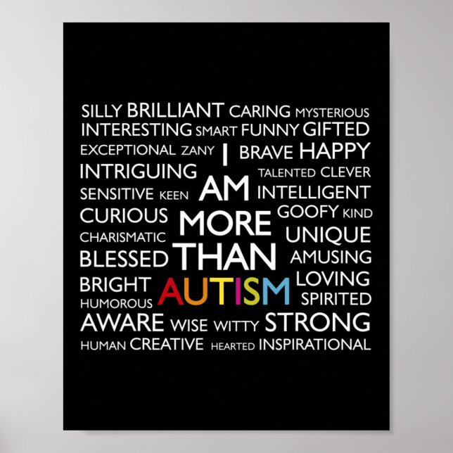 Póster Autismo Soy Más Que Autismo (Frente)