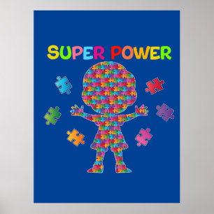 Póster Autismo, superpotencia