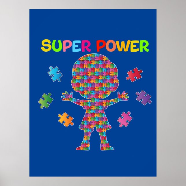 Póster Autismo, superpotencia (Frente)