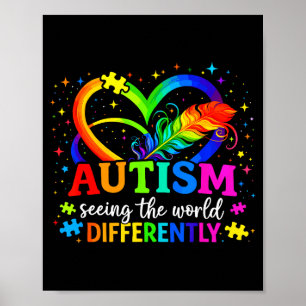 Póster Autismo viendo el mundo de manera diferente autism