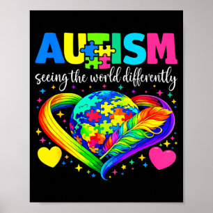 Póster Autismo viendo el mundo de manera diferente autism