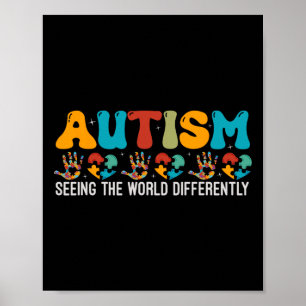 Póster Autismo Viendo El Mundo De Manera Diferente Concie