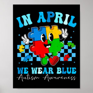 Póster Autista En Abril Usamos Conciencia Sobre El Autism