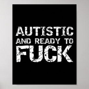 Póster Autista Y Listo Para Divertir Un Chiste Divertido