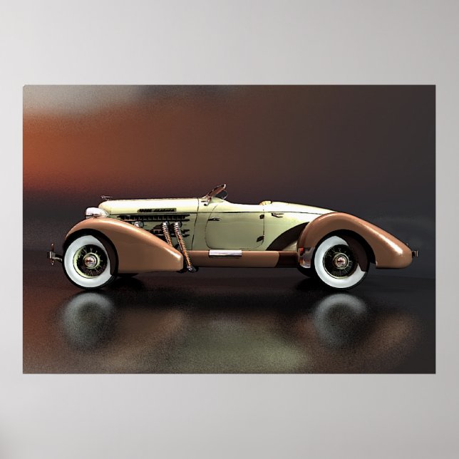Póster Auto Auburn851v34-02Side (Frente)