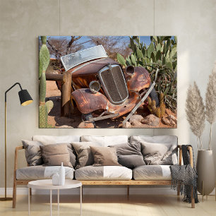 Póster Auto basura ruso en Namibia Poster fotográfico de 