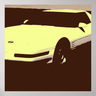 Póster Auto clásico de 1992