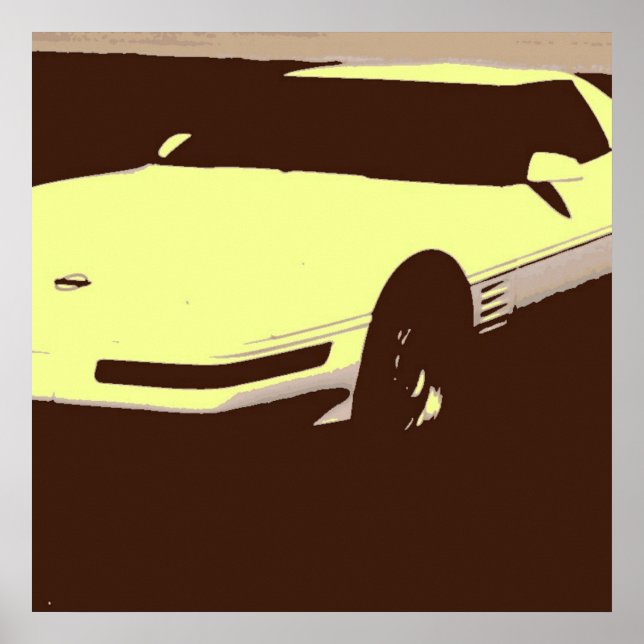 Póster Auto clásico de 1992 (Frente)