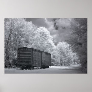 Póster Auto de caja abandonada