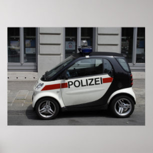 Póster Auto de Smart Polizei