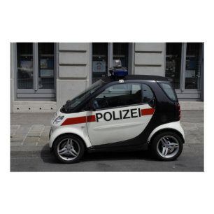 Póster Auto de Smart Polizei