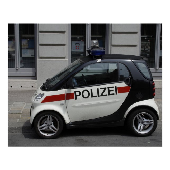 Póster Auto de Smart Polizei (Anverso)