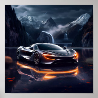 Póster Auto deportivo McLaren Speedtail 2020