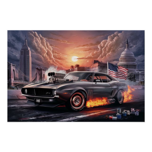 Poster Auto Drapeaux (Anverso)