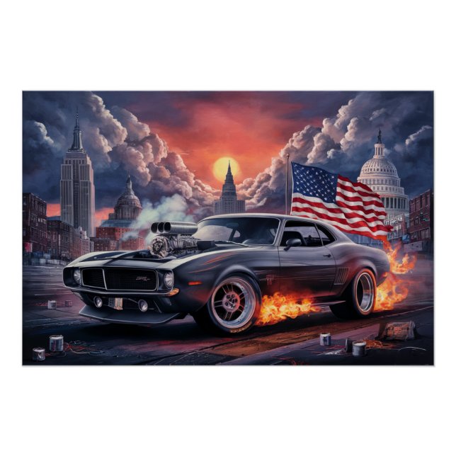 Poster Auto Drapeaux 04 (Anverso)