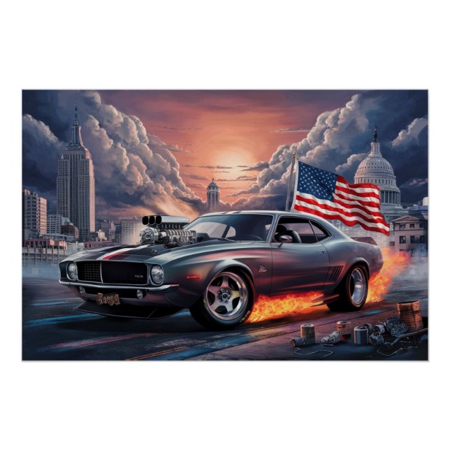 Poster Auto Drapeaux 05 (Anverso)