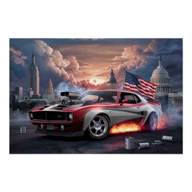 Poster Auto Drapeaux 08 (Anverso)