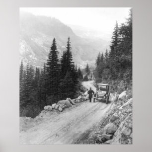 Póster Auto eléctrico antiguo: 1919