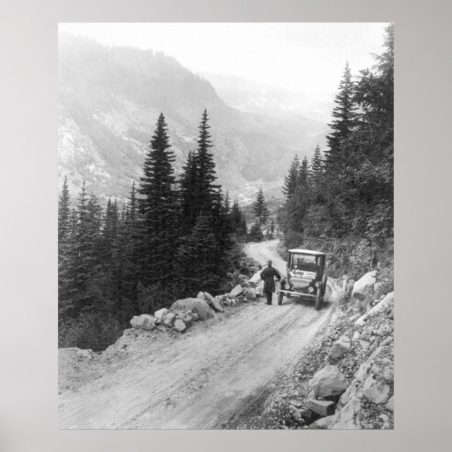 Póster Auto eléctrico antiguo: 1919 (Frente)