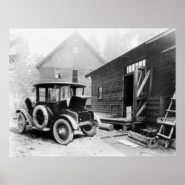 Póster Auto eléctrico temprano: 1919 (Frente)