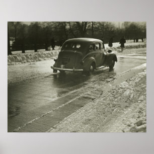Póster Auto en la carretera