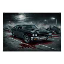 Poster Auto Noir 09