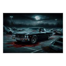 Poster Auto Noir 12