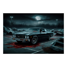 Poster Auto Noir 12