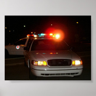 Póster Auto policial