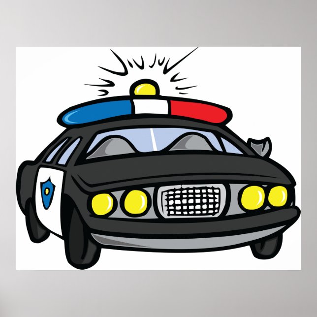 Póster Auto policial (Frente)