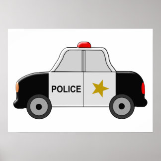 Póster Auto policial