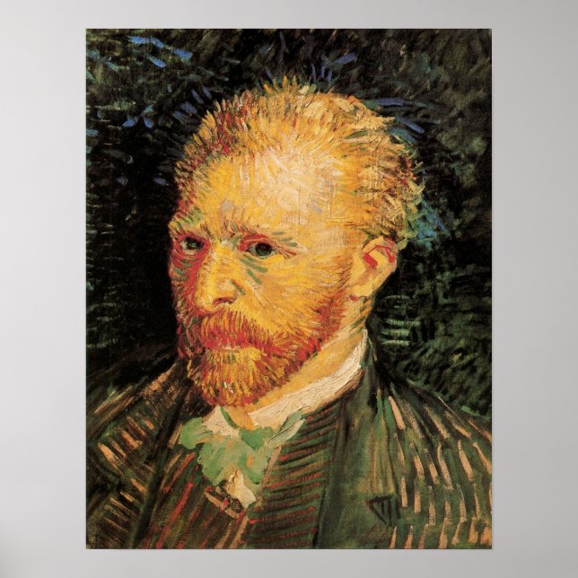 Póster Auto retrato de Vincent van Gogh, Bella Artes de l (Frente)