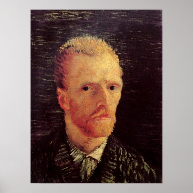 Póster Auto retrato de Vincent van Gogh, Bella Artes de l (Frente)