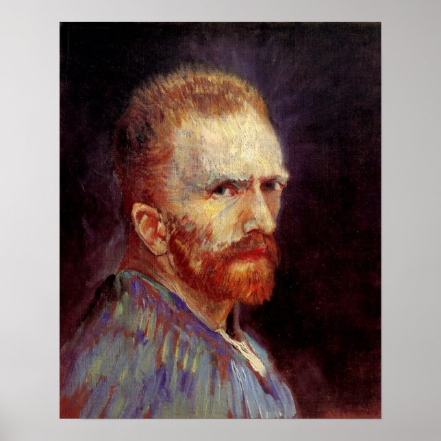 Póster Auto retrato de Vincent van Gogh, Bella Artes de l (Frente)