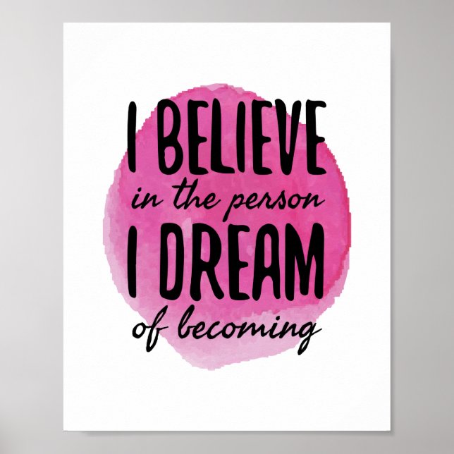 Póster autoamor palabras motivacionales para el autocuida (Frente)