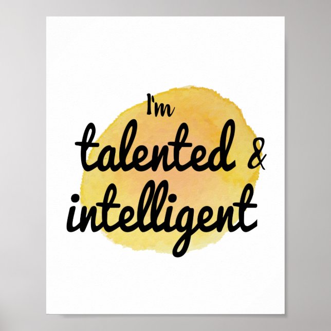 Póster autoamor positivo vibes afirmaciones para el autoc (Frente)