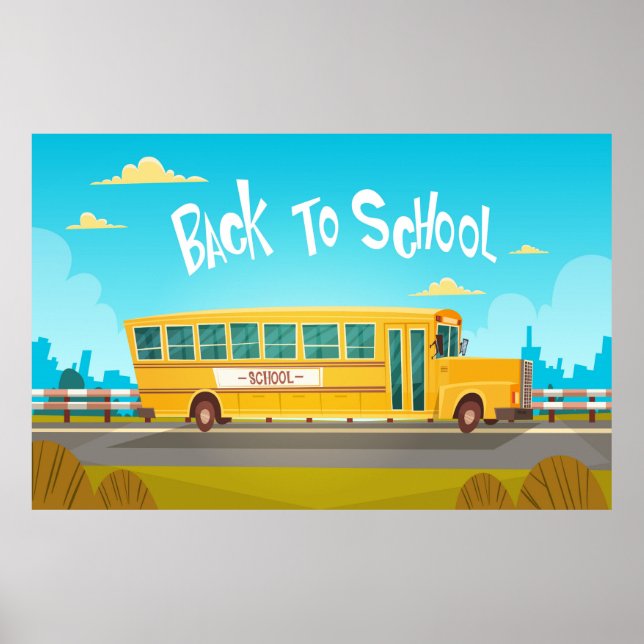 Póster Autobús Amarillo (Frente)