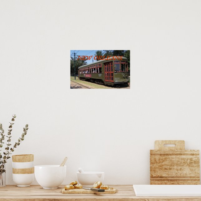 Póster Autobús de la calle histórica (Cocina)