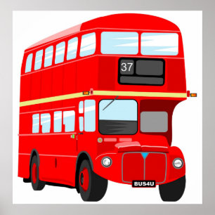 Póster Autobús de Londres