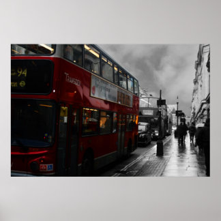 Póster Autobús de Londres