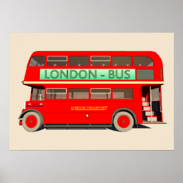 Póster Autobús de Londres