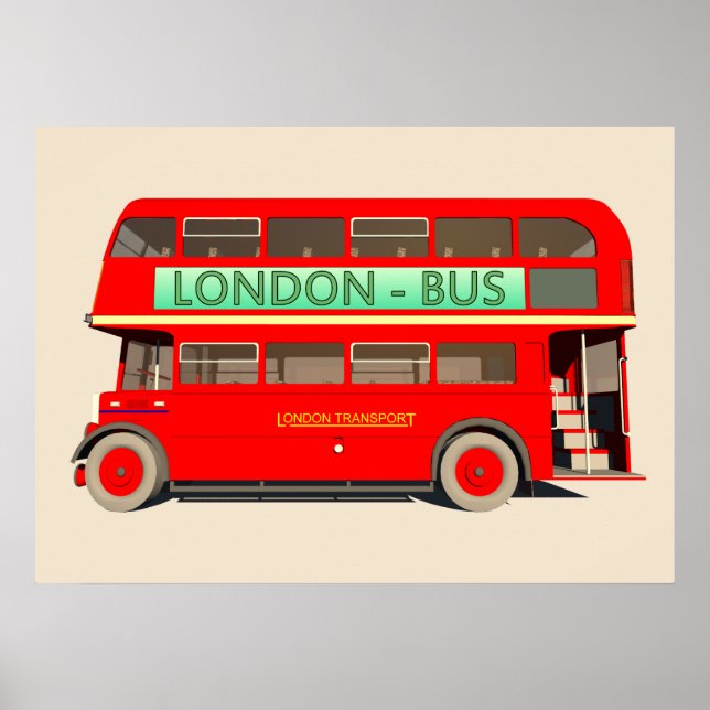 Póster Autobús de Londres (Frente)